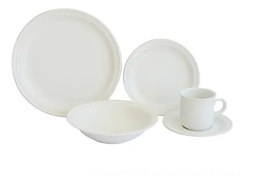 Vajilla blanca santa anita sale