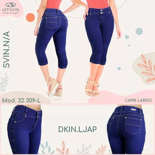 10 Pantalones Capri/pescador Mezclilla Para Dama Cap010