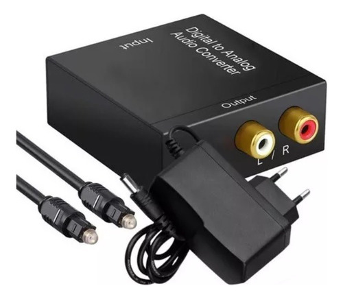 Adaptador De Audio Óptico Digital Para Rca Analógico Convert