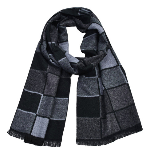 Bufanda Clásica De Punto De Invierno En V Para Hombre, Cálid