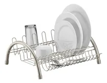 Comprar Escurridor De Vajilla Diseño Paris Platos Cubiertos Y Vasos Gris