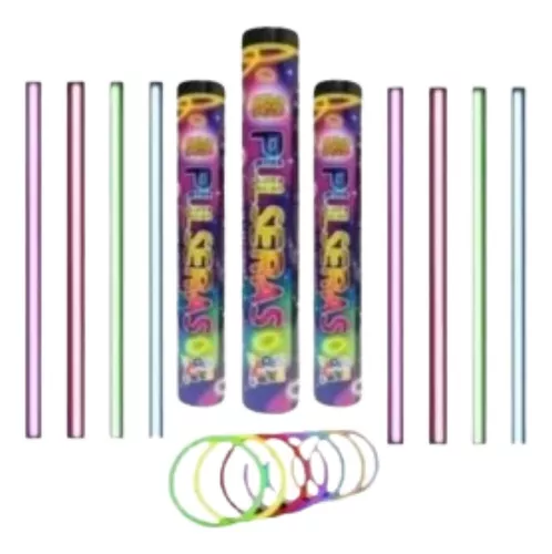 Pulseras Luminosas Neon Quimica Cotillon Pack X 100 Unidades - $ 8.820