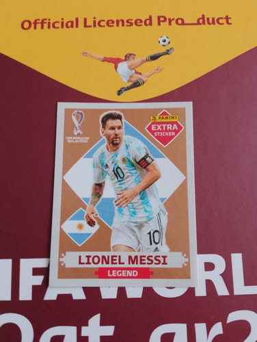Panini Extra Sticker Lionel Messi Bronze Legend Argentina