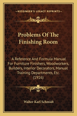 Libro Problems Of The Finishing Room: A Reference And For...