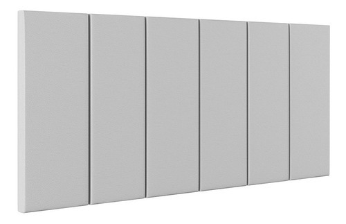 Suporte Fixo Parede Painel 1,95x54 Box King Size Cabeceira Cor Branco Corino