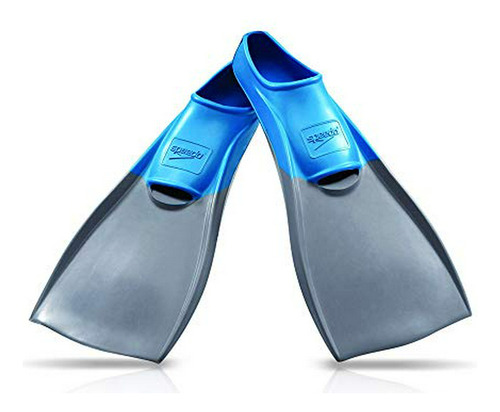 Speedo Rubber Swim Fins Gris Azul, Medio 