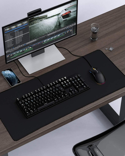 Jialong Large Gaming Mouse Pad, Xxl Mesa Mousepad Com Bordas