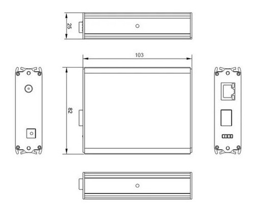 Convertidor De Media Industrial Uof7201ge - Utepo
