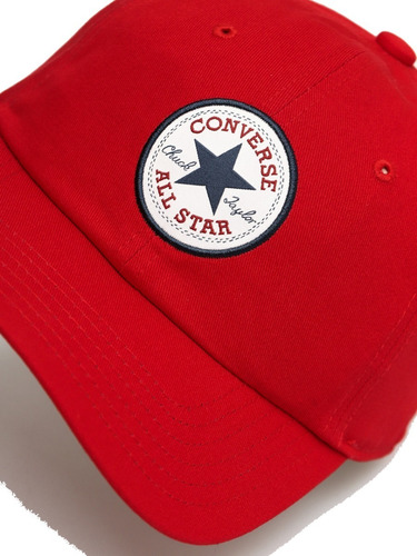 Imagen 2 de 5 de Gorra Converse Modelo Tip Off Rojo Strapback Coleccion 2020
