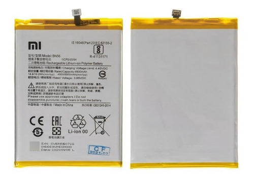 Bateria Original Xiaomi Redmi 10a - 10c Modelo Bn56 5000 Mah