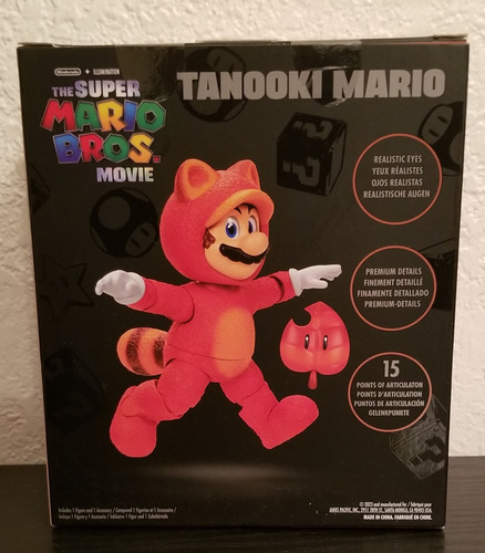 Figura Mario Mapache Pelicula Nintendo 5
