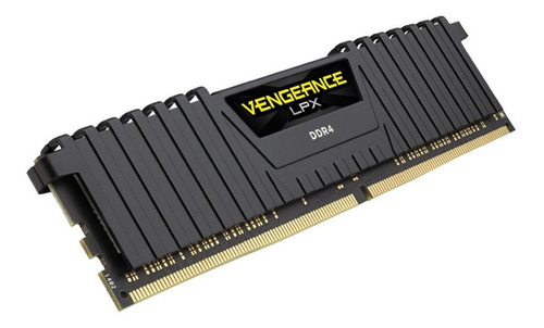 Memória RAM Vengeance LPX color preto  8GB 1 Corsair CMK8GX4M1A2400C16