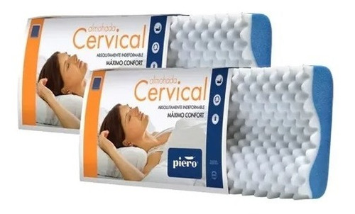 Juego De 2 Almohadas Piero Cervical Almohada 65x35