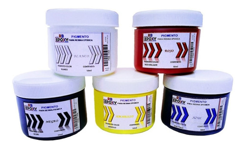Pigmentos Para Resina Epoxica Kit De 5 Colores