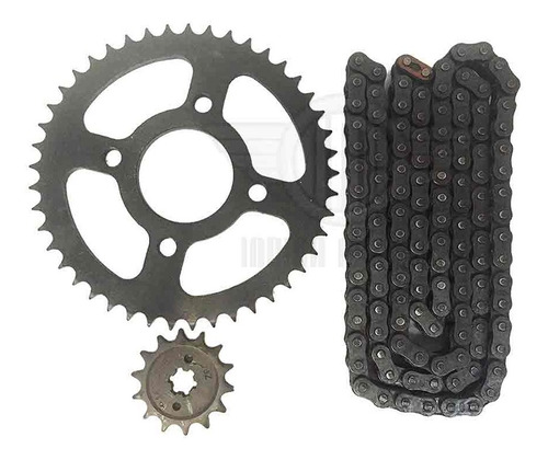 Juego Sprocket Piñon Y Cadena Discover 125 St Original Bajaj