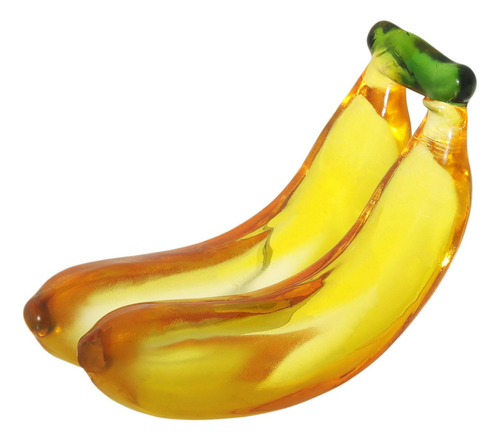 Estatuilla De Fruta, Adorno De 90x38mm Dos Plátanos