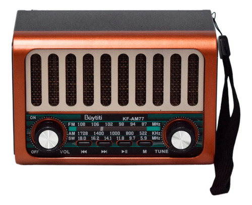 Radio Retro Vintage Recargable Con Bluetooth Ktf-1482