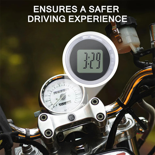 3×mini Reloj Digital Para Motocicleta, Reloj Para Manillar