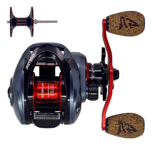 Reel Huevito Caster Legend Pro 110 Baitcasting 10 Rulemanes Color Gris - Manija Derecha