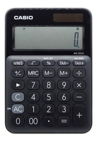 Calculadora Casio Ms-20uc Colores Surtidos  Relojesymas Negro Bk