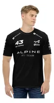 Comprar Remera Franco Colapinto F1 Alpine Sponsors 2025 De Algodón