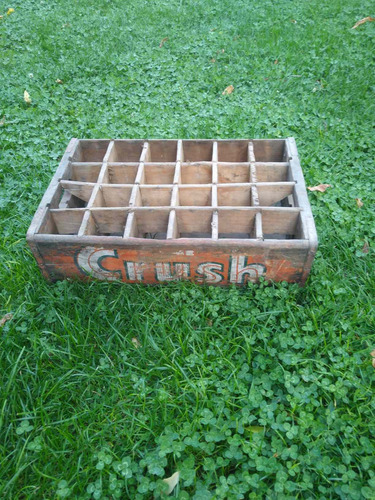 Antiguo Cajón Gaseosas Crush Para 24 Envases (Usado)