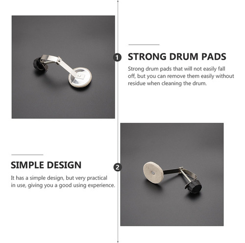 Set Profesional Drum Mute Pad Set Y Accesorios Para Bombo