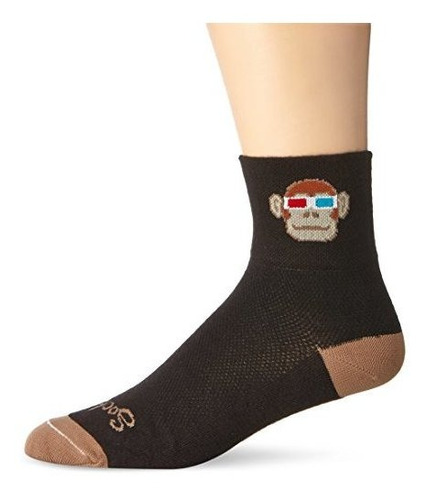 Calcetines De Ciclismo - Running Sockguy Classic 3in Monkey 