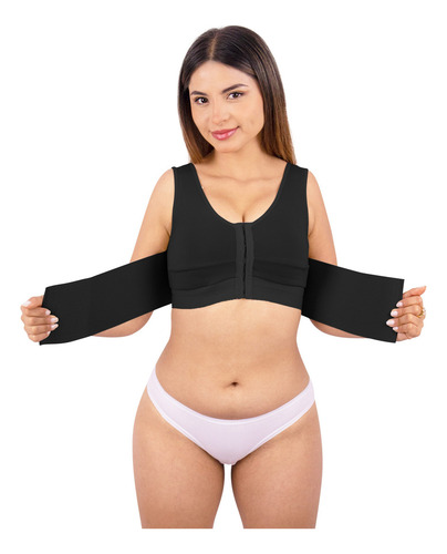 Faja Brasier Reductora Cero Gorditos 100% Moda King Negro M