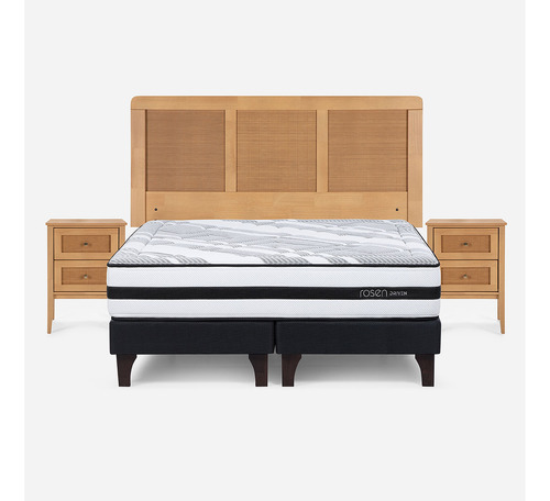 Rosen Cama Europea Driven 2 Plazas Con Muebles Charles