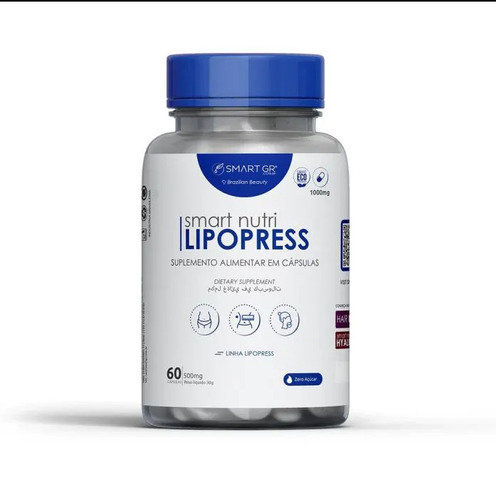 Suplemento Smart Gr Nutri Lipopress de 60 cápsulas, 500 mg