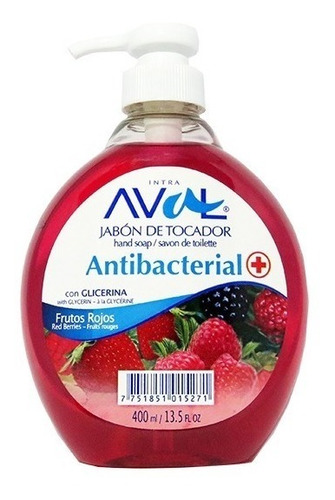 Jabón Liquido Antibacterial Aval 400ml Alcohol En Gel