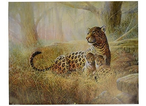 Lámina Fam. Felina Leopardo Tropical140cm.
