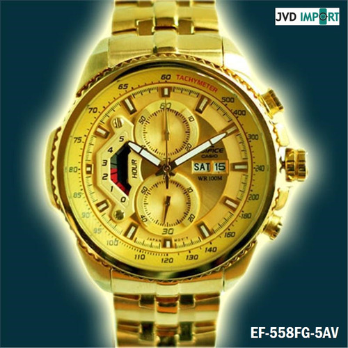 Reloj Casio Edifice Ef-558fg-5av- 100% Nuevo Y Original