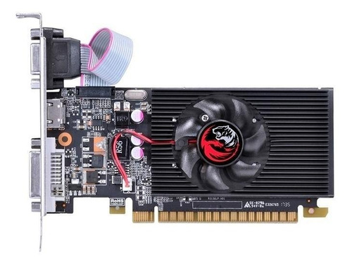 Imagem 1 de 3 de Placa de vídeo Nvidia Pcyes GeForce 700 Series GT 710 PA710GT6402D3LP 2GB
