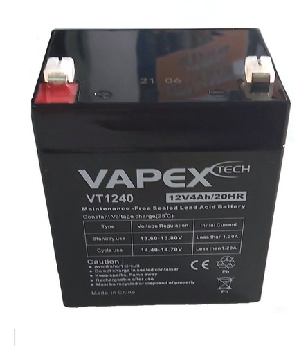 Imagen 2 de 5 de Batería 12v 4ah Plomo Acido, Gel.