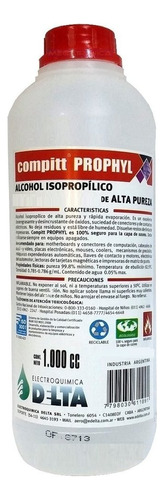 Alcohol Isopropilico X 1lt Botella Delta El Mejor Limpieza