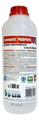 Alcohol Isopropilico de Alta Pureza 1Lt