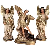 Comprar Três Arcanjos São Miguel,são Rafael E São Gabriel Resina20cm