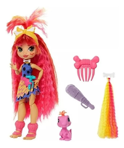 Mattel Muñeca Emberly Cave Club Y Mascota Hunch