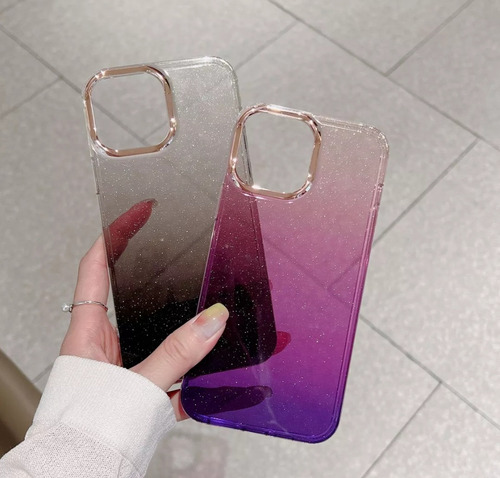 Funda Para iPhone 14 Plus Protección Brillante Con Transición De Color F05