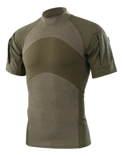 Camisa Táctica Militar Para Exteriores, Manga Corta, Camufla