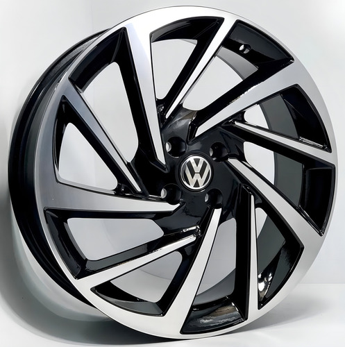 Rodas Voyage Gol Aro 17 4x100 (jogo)+bicos Cor Preto Com Diamantado