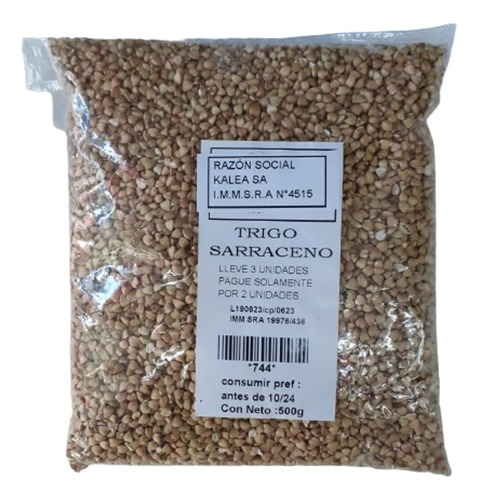 Trigo Sarraceno En Grano 500g. Lleve 3 Pague 2