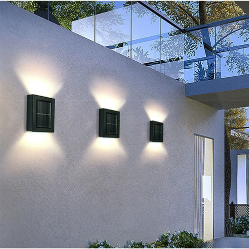 8 Lámparas De Pared De Jardín Impermeables Al Aire Libre