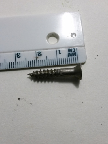 Tornillos Tirafondo 8mm X 1 (2,5cm) De Largo Pqte De 100.