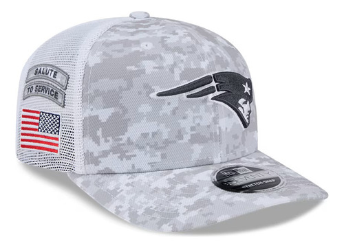 Gorra New England Patriots 9seventy Trucker Blanco U Bordado