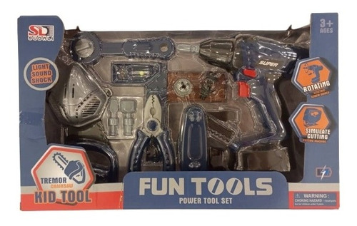 Imagen 1 de 3 de Caja Set De Herramientas De Construcción Juguetes Para Niños