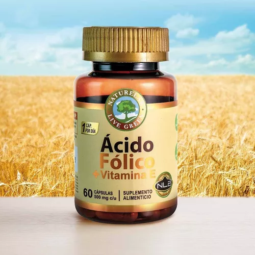 Ácido Fólico + Vitamina E - 60 Cápsulas - Naturelab Sabor Sin sabor