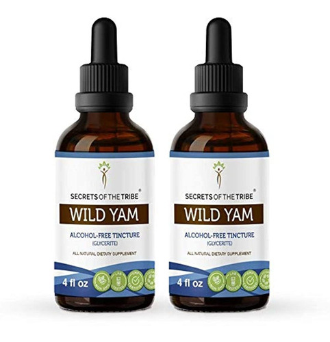 Wild Yam Sin Alcohol Líquido, Extracto Orgánico Wild Yam